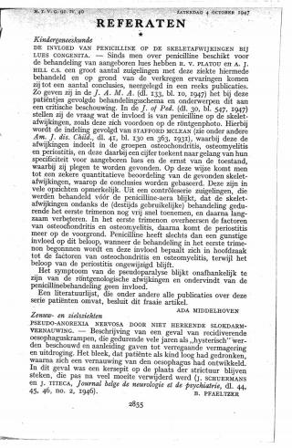 Eerste pagina van het artikel zoals het is gepubliceerd in het tijdschrift