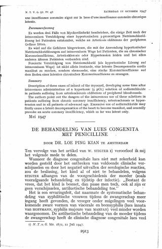 Eerste pagina van het artikel zoals het is gepubliceerd in het tijdschrift