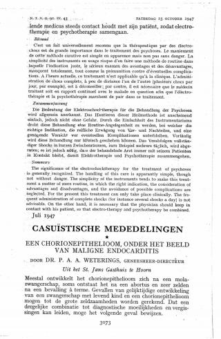 Eerste pagina van het artikel zoals het is gepubliceerd in het tijdschrift