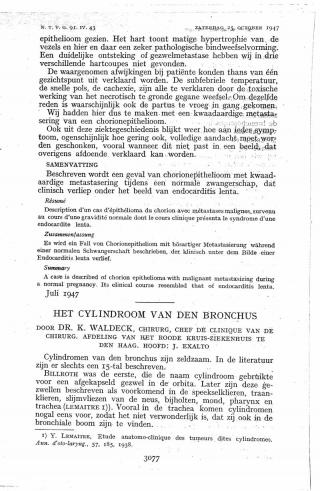 Eerste pagina van het artikel zoals het is gepubliceerd in het tijdschrift