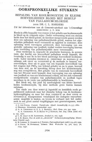 Eerste pagina van het artikel zoals het is gepubliceerd in het tijdschrift