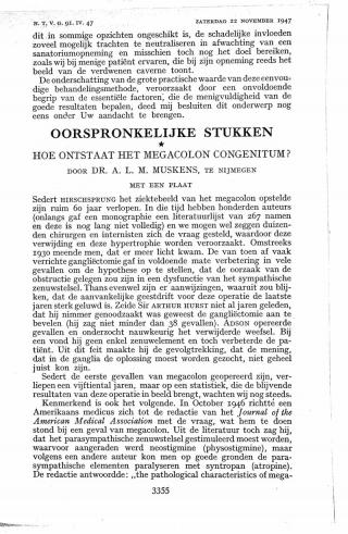 Eerste pagina van het artikel zoals het is gepubliceerd in het tijdschrift