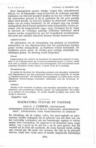 Eerste pagina van het artikel zoals het is gepubliceerd in het tijdschrift