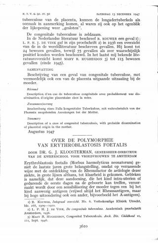 Eerste pagina van het artikel zoals het is gepubliceerd in het tijdschrift