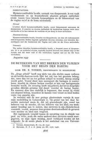 Eerste pagina van het artikel zoals het is gepubliceerd in het tijdschrift