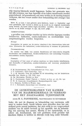 Eerste pagina van het artikel zoals het is gepubliceerd in het tijdschrift