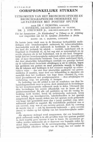 Eerste pagina van het artikel zoals het is gepubliceerd in het tijdschrift