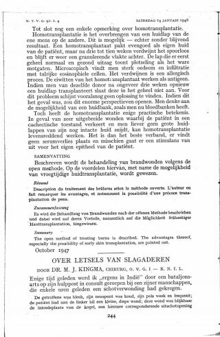 Eerste pagina van het artikel zoals het is gepubliceerd in het tijdschrift