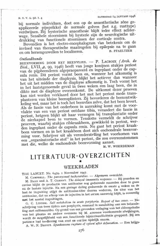 Eerste pagina van het artikel zoals het is gepubliceerd in het tijdschrift
