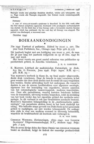 Eerste pagina van het artikel zoals het is gepubliceerd in het tijdschrift