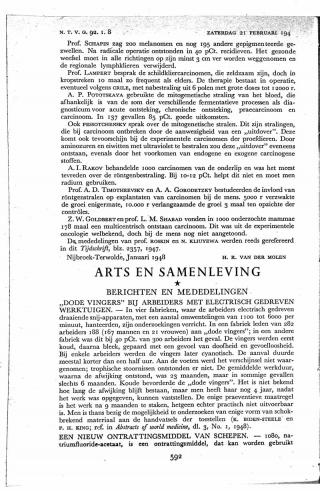 Eerste pagina van het artikel zoals het is gepubliceerd in het tijdschrift