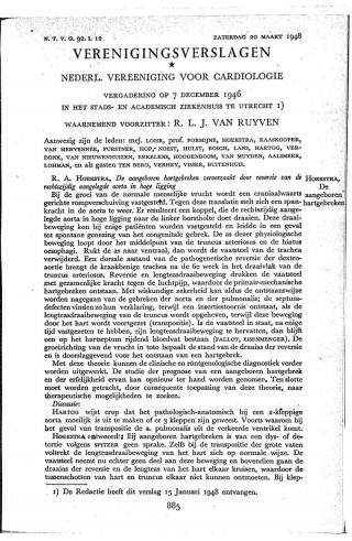 Eerste pagina van het artikel zoals het is gepubliceerd in het tijdschrift