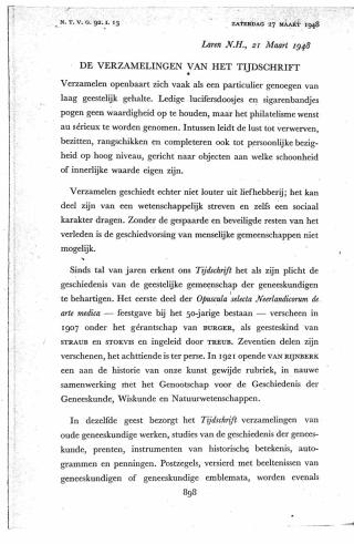 Eerste pagina van het artikel zoals het is gepubliceerd in het tijdschrift