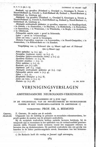 Eerste pagina van het artikel zoals het is gepubliceerd in het tijdschrift