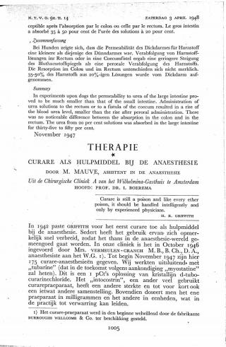 Eerste pagina van het artikel zoals het is gepubliceerd in het tijdschrift