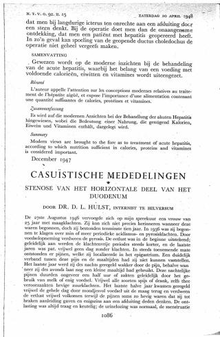 Eerste pagina van het artikel zoals het is gepubliceerd in het tijdschrift