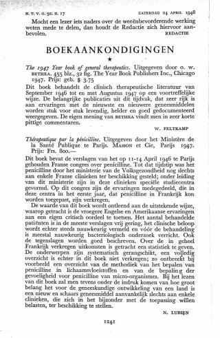 Eerste pagina van het artikel zoals het is gepubliceerd in het tijdschrift