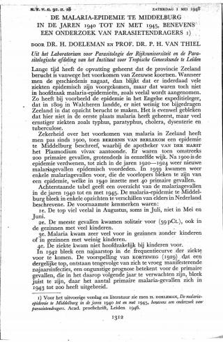 Eerste pagina van het artikel zoals het is gepubliceerd in het tijdschrift