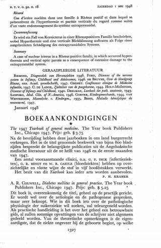 Eerste pagina van het artikel zoals het is gepubliceerd in het tijdschrift