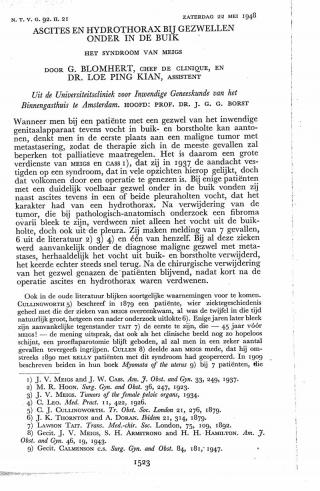 Eerste pagina van het artikel zoals het is gepubliceerd in het tijdschrift