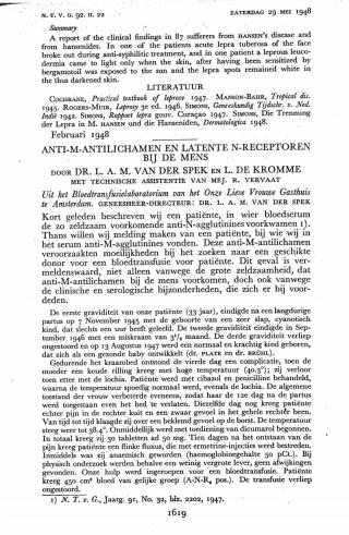 Eerste pagina van het artikel zoals het is gepubliceerd in het tijdschrift