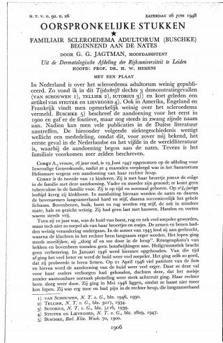 Eerste pagina van het artikel zoals het is gepubliceerd in het tijdschrift