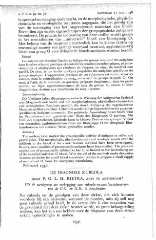 Eerste pagina van het artikel zoals het is gepubliceerd in het tijdschrift