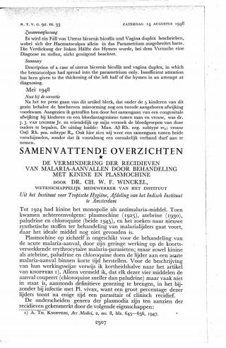 Eerste pagina van het artikel zoals het is gepubliceerd in het tijdschrift