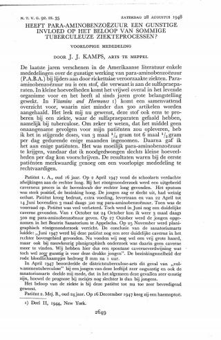 Eerste pagina van het artikel zoals het is gepubliceerd in het tijdschrift