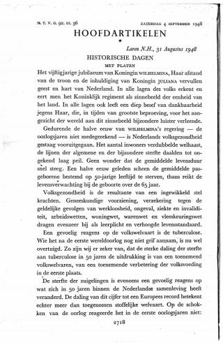 Eerste pagina van het artikel zoals het is gepubliceerd in het tijdschrift