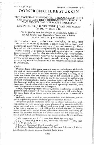 Eerste pagina van het artikel zoals het is gepubliceerd in het tijdschrift