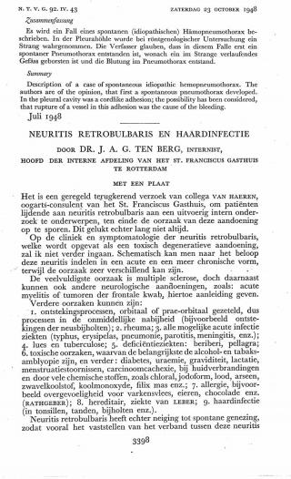 Eerste pagina van het artikel zoals het is gepubliceerd in het tijdschrift