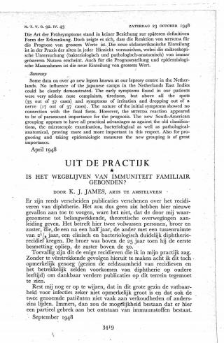 Eerste pagina van het artikel zoals het is gepubliceerd in het tijdschrift