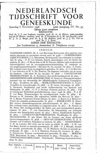 Eerste pagina van het artikel zoals het is gepubliceerd in het tijdschrift