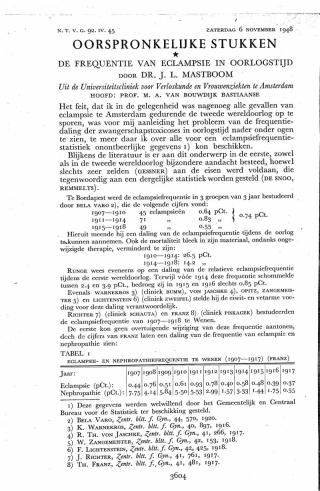 Eerste pagina van het artikel zoals het is gepubliceerd in het tijdschrift