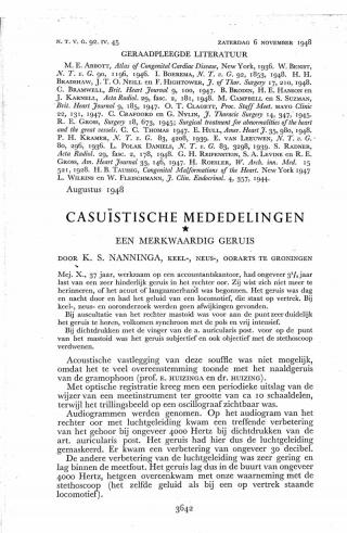 Eerste pagina van het artikel zoals het is gepubliceerd in het tijdschrift