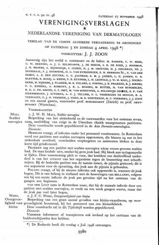 Eerste pagina van het artikel zoals het is gepubliceerd in het tijdschrift