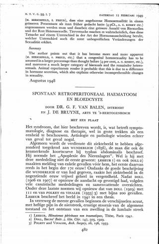 Eerste pagina van het artikel zoals het is gepubliceerd in het tijdschrift