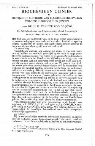 Eerste pagina van het artikel zoals het is gepubliceerd in het tijdschrift