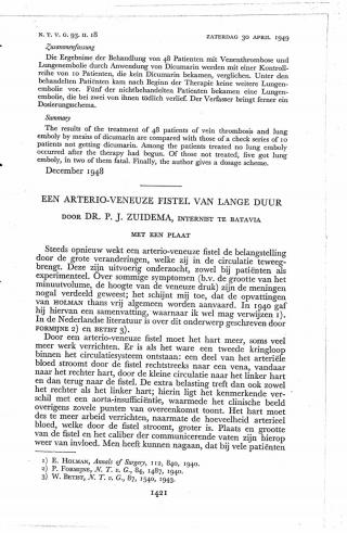 Eerste pagina van het artikel zoals het is gepubliceerd in het tijdschrift