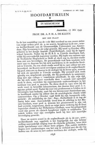 Eerste pagina van het artikel zoals het is gepubliceerd in het tijdschrift