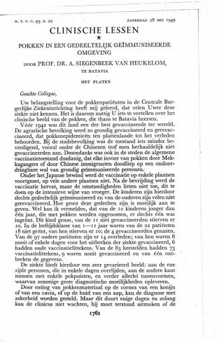 Eerste pagina van het artikel zoals het is gepubliceerd in het tijdschrift