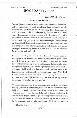Eerste pagina van het artikel zoals het is gepubliceerd in het tijdschrift