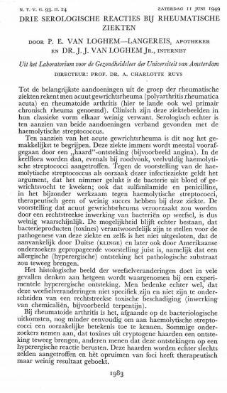 Eerste pagina van het artikel zoals het is gepubliceerd in het tijdschrift