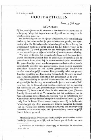 Eerste pagina van het artikel zoals het is gepubliceerd in het tijdschrift