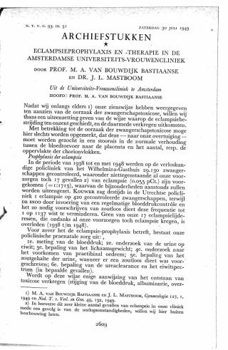 Eerste pagina van het artikel zoals het is gepubliceerd in het tijdschrift