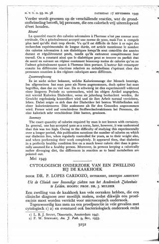 Eerste pagina van het artikel zoals het is gepubliceerd in het tijdschrift