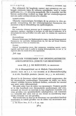 Eerste pagina van het artikel zoals het is gepubliceerd in het tijdschrift