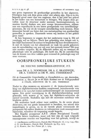 Eerste pagina van het artikel zoals het is gepubliceerd in het tijdschrift