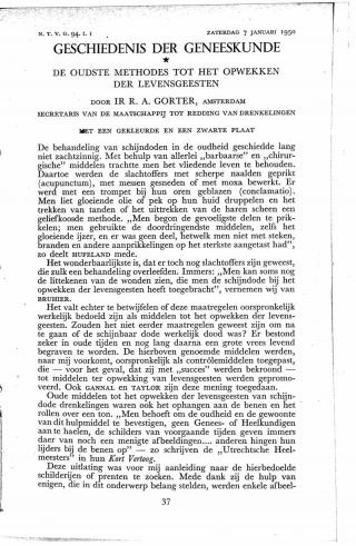 Eerste pagina van het artikel zoals het is gepubliceerd in het tijdschrift